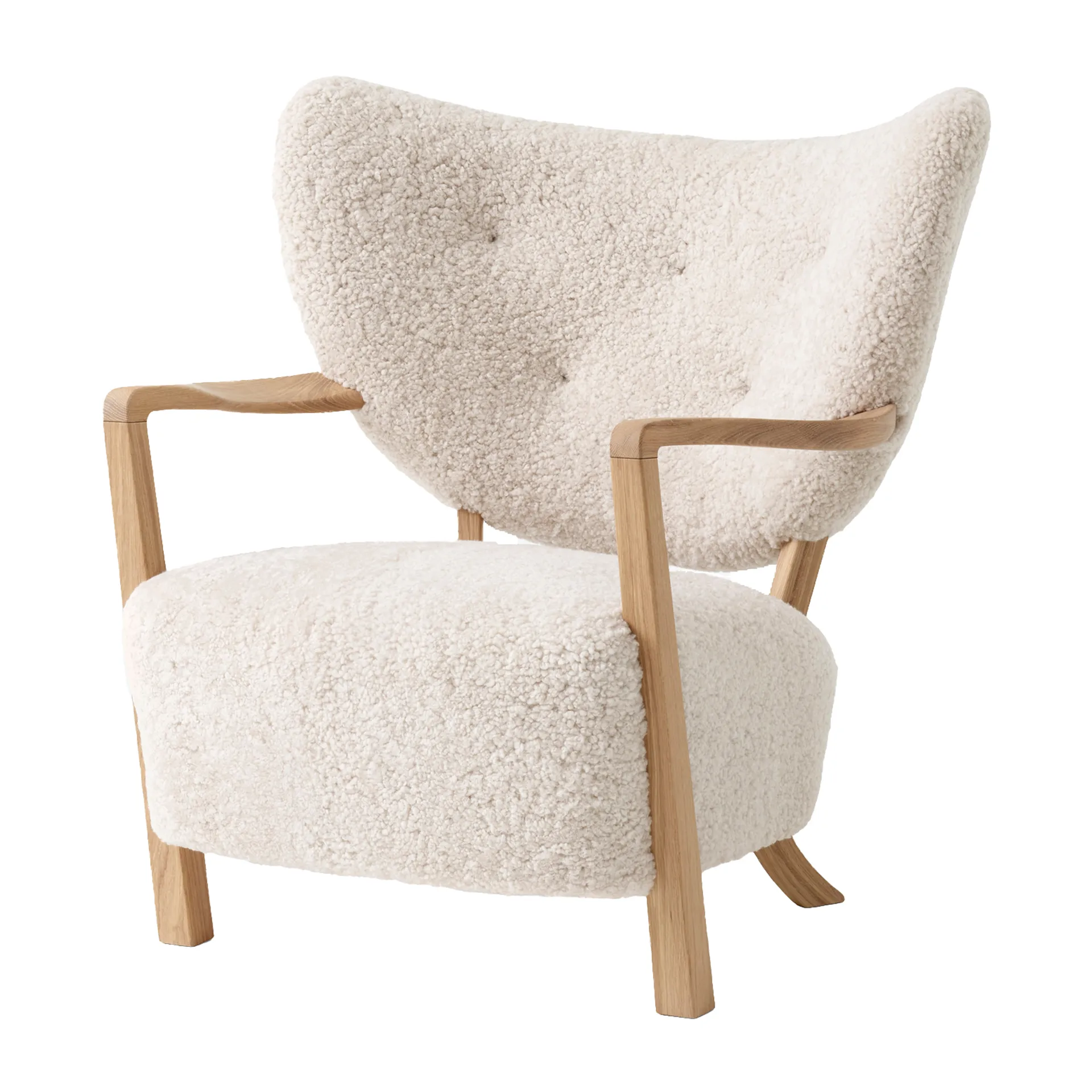 Wulff Lounge Chair ATD2 fåtölj, Oljad ek-Moonlight &Tradition