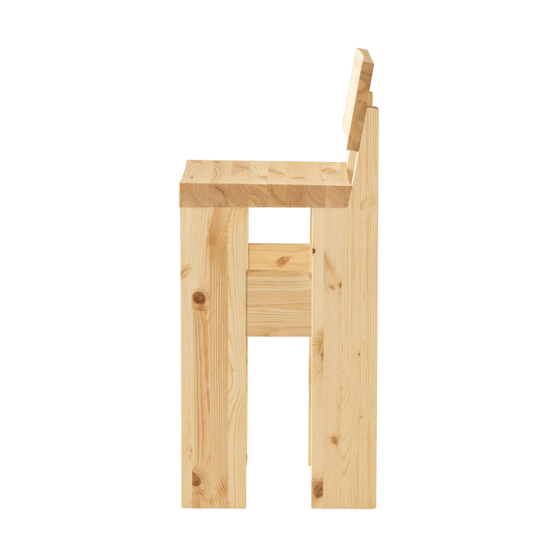 001 Bar Stool barstol, Matt oljevaxad furu, 75 cm Vaarnii