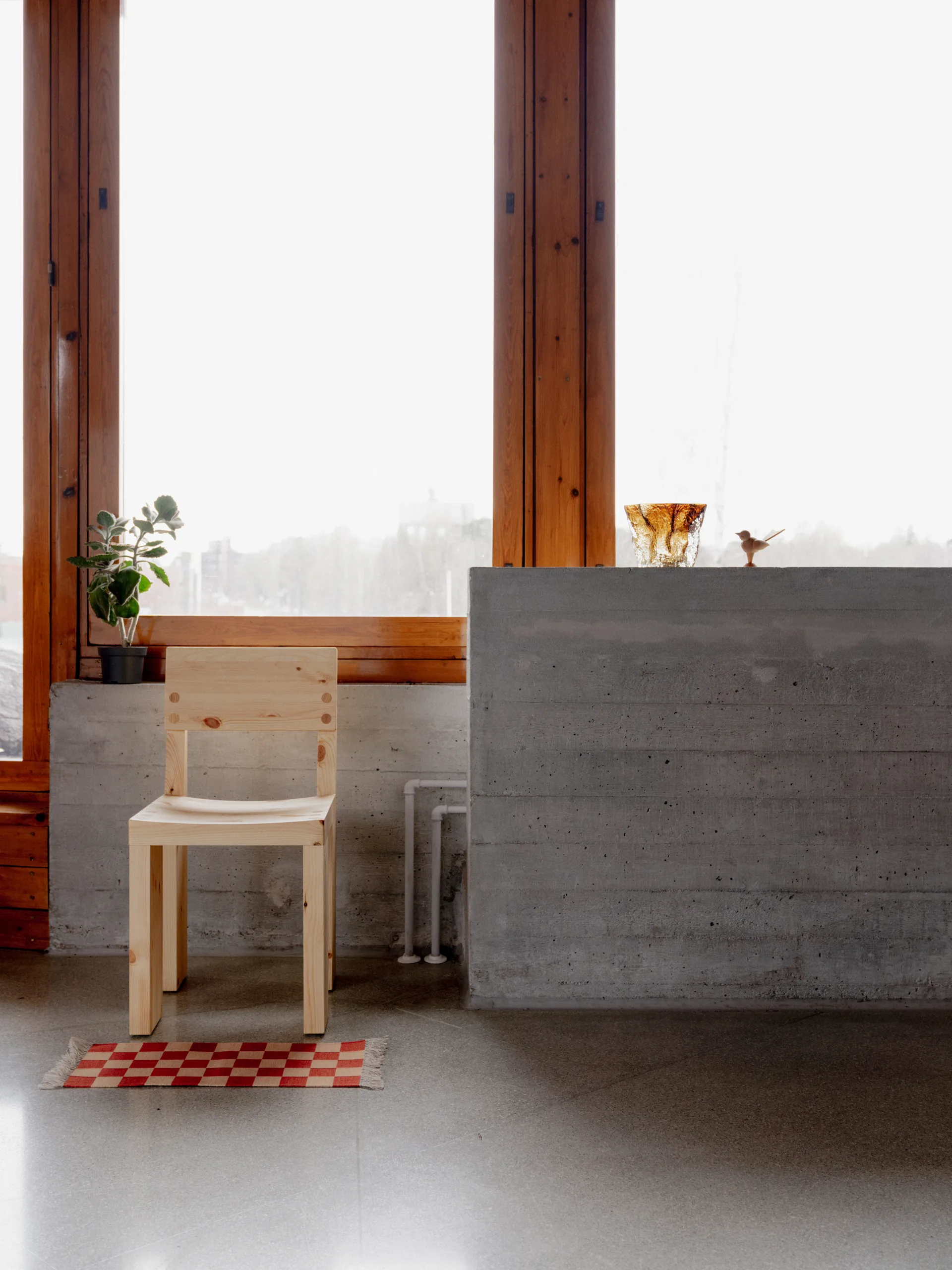 001 Dining Chair stol, Matt oljevaxad furu Vaarnii