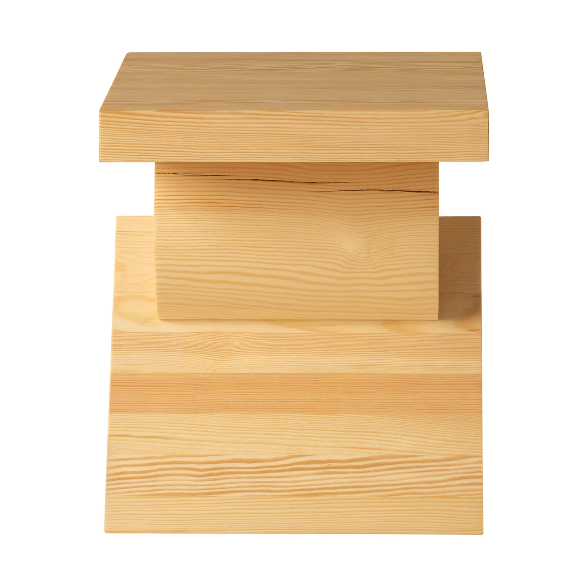 006 AA Side Table sidobord, Matt oljevaxad furu, 40x40x45 cm Vaarnii