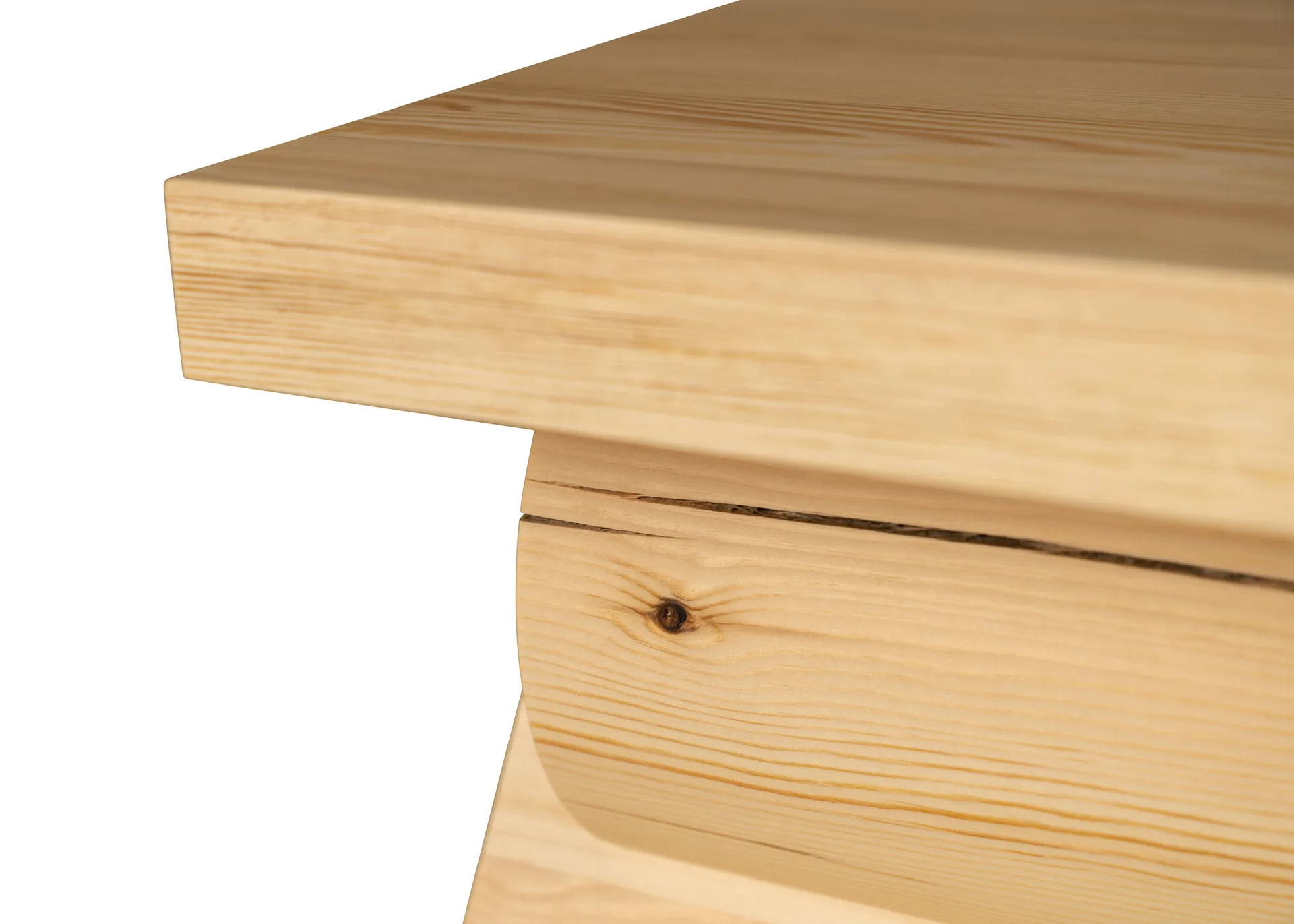 006 AA Side Table sidobord, Matt oljevaxad furu, 40x40x45 cm Vaarnii