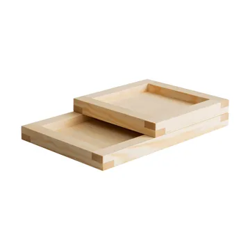 009 Tray bricka - Oljevaxad furu, 33x33x6 cm - Vaarnii