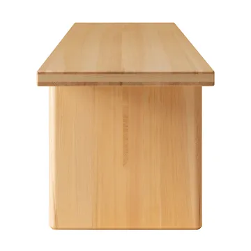 012 Kolmio Bench bänk - Matt oljevaxad furu, 227x42x45 cm - Vaarnii