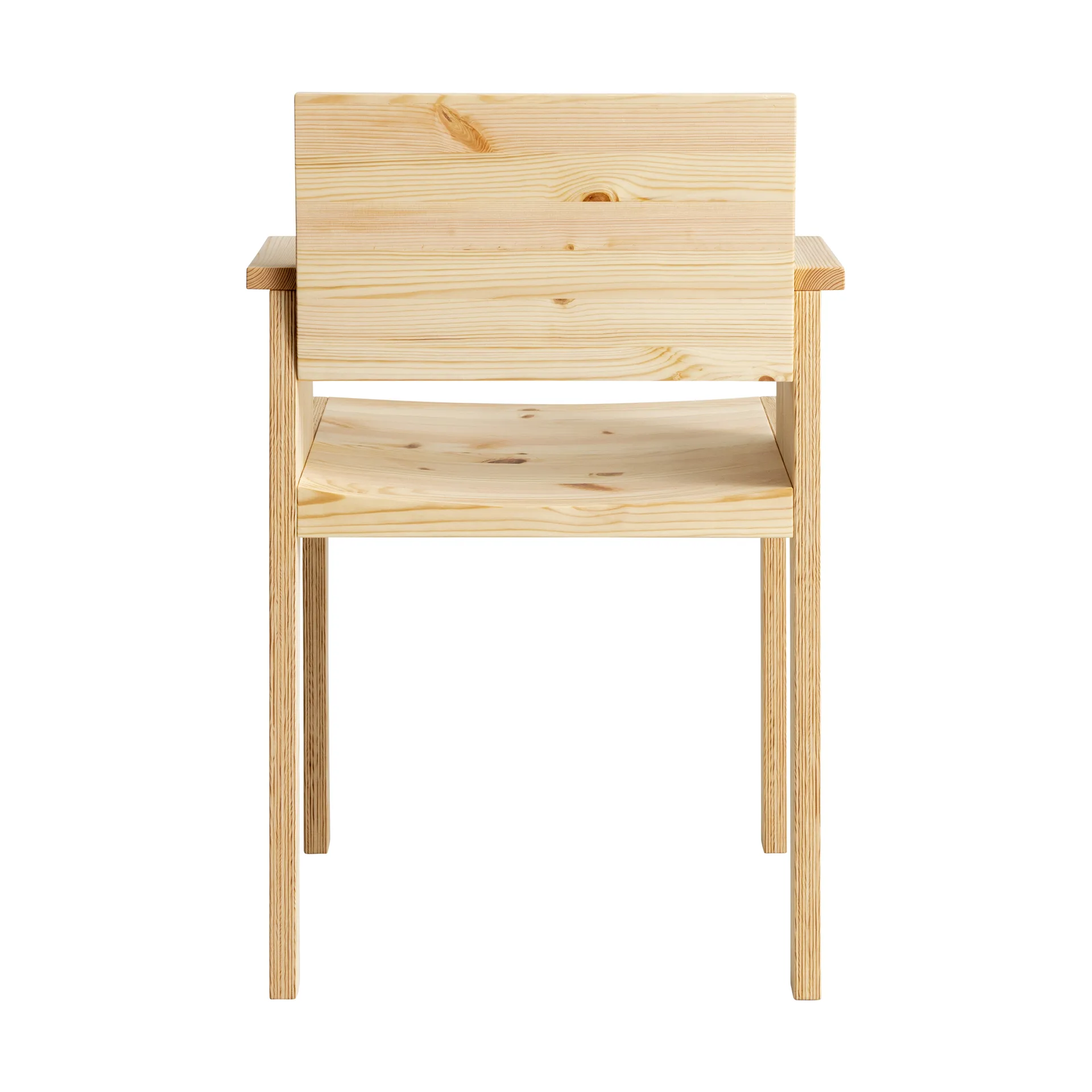 016 Maasto Dining Armchair karmstol, Matt oljevaxad furu Vaarnii