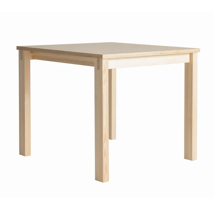 016 Maasto Table bord - Matt oljevaxad furu, 90x90x75 cm - Vaarnii