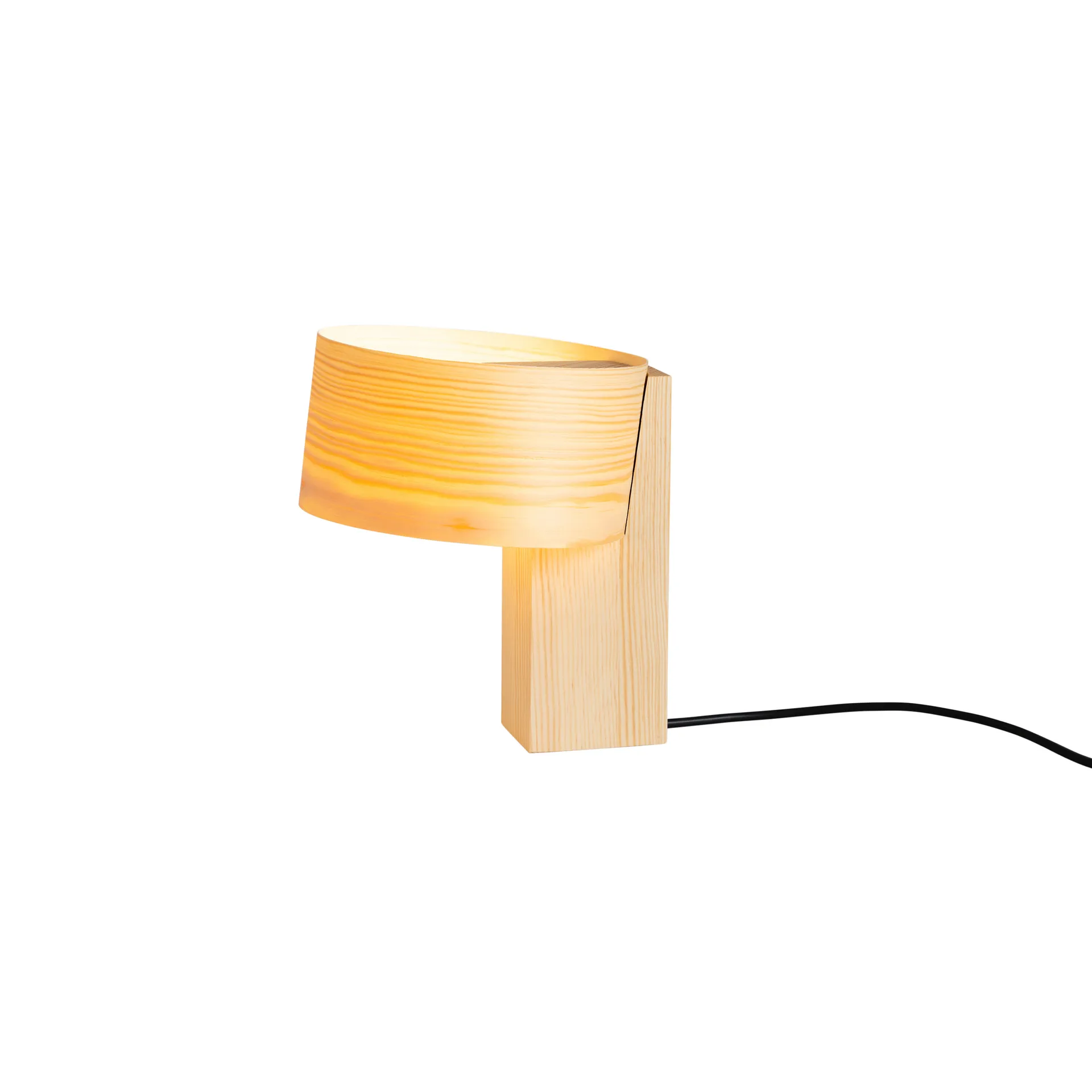 018 Hoop Table Lamp bordslampa, Matt oljevaxad furu, 23 cm Vaarnii