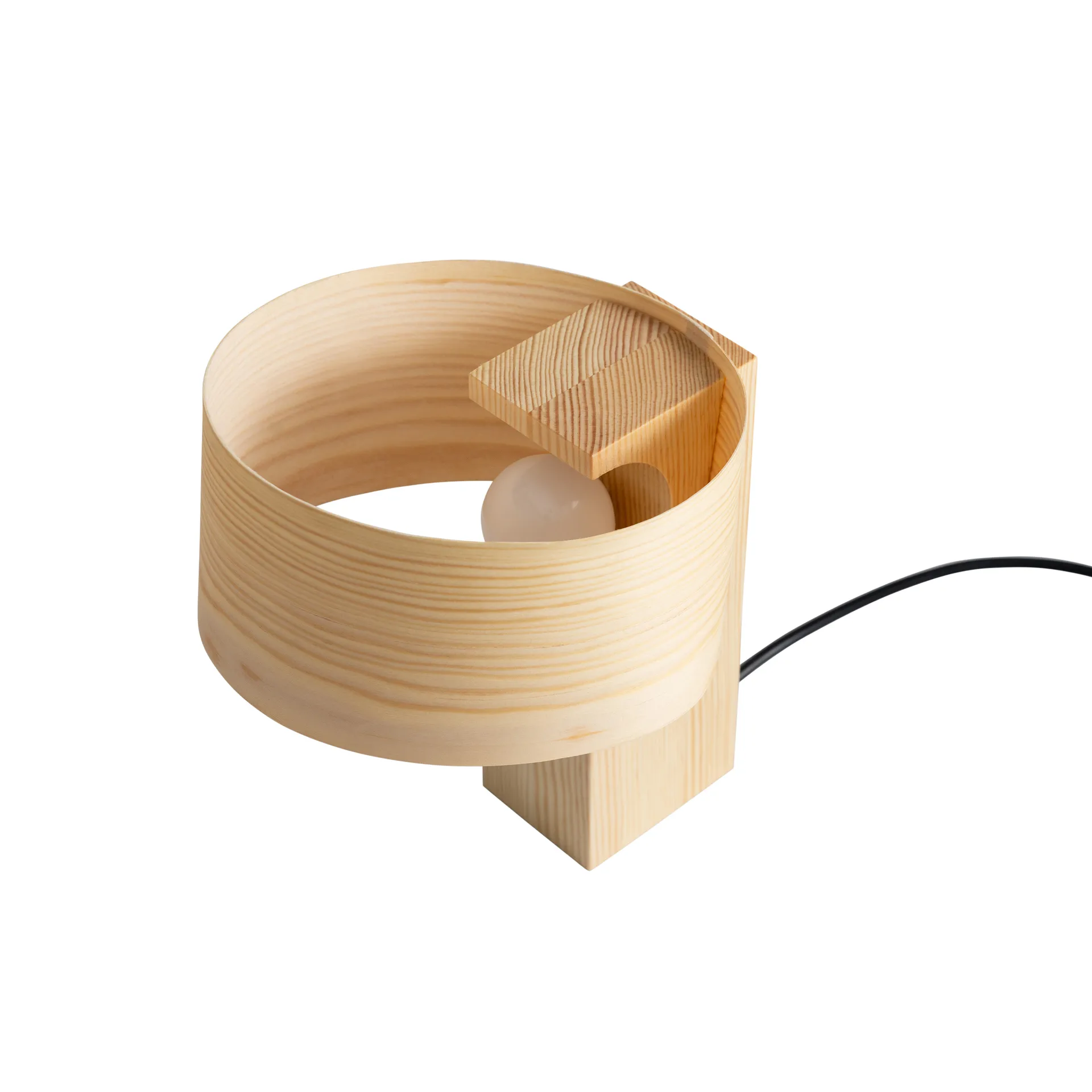018 Hoop Table Lamp bordslampa, Matt oljevaxad furu, 23 cm Vaarnii