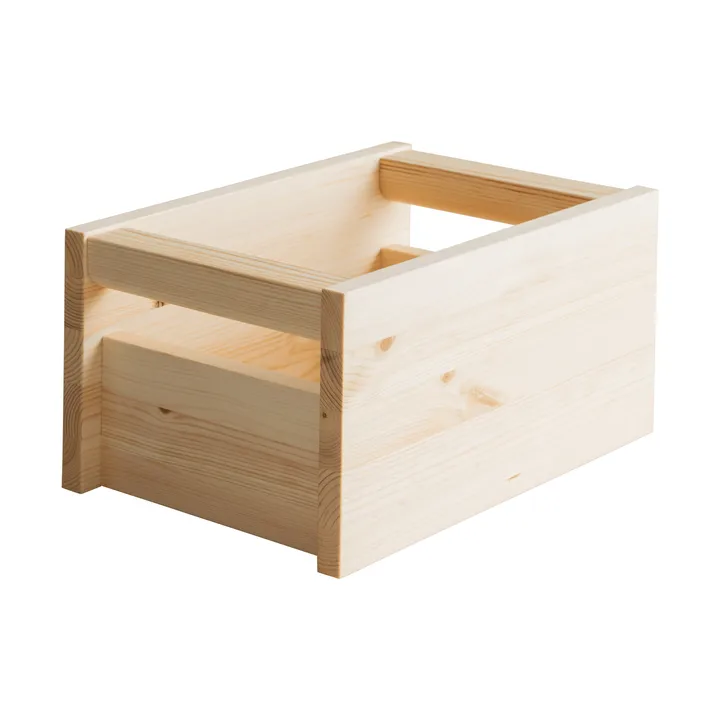020 Koppa Crate förvaringslåda - Oljevaxad furu, small 29x43x22 cm - Vaarnii