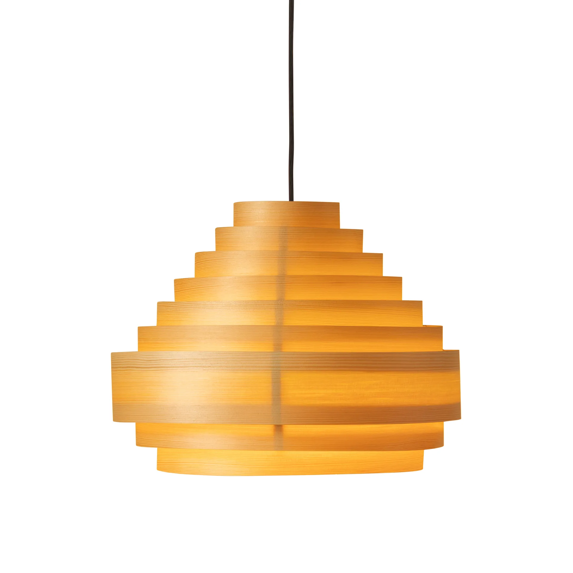 1001 Hans Pendant pendel, Matt oljevaxad furu, Ø38 cm Vaarnii