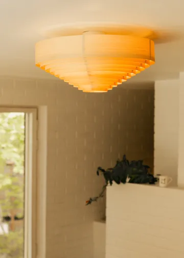 1005 Hans Ceiling Light plafond - Matt oljevaxad furu, Ø55 cm - Vaarnii