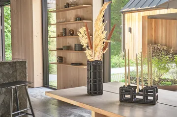 Lyst ljusstake 6 ljus - Svart - Villa Collection
