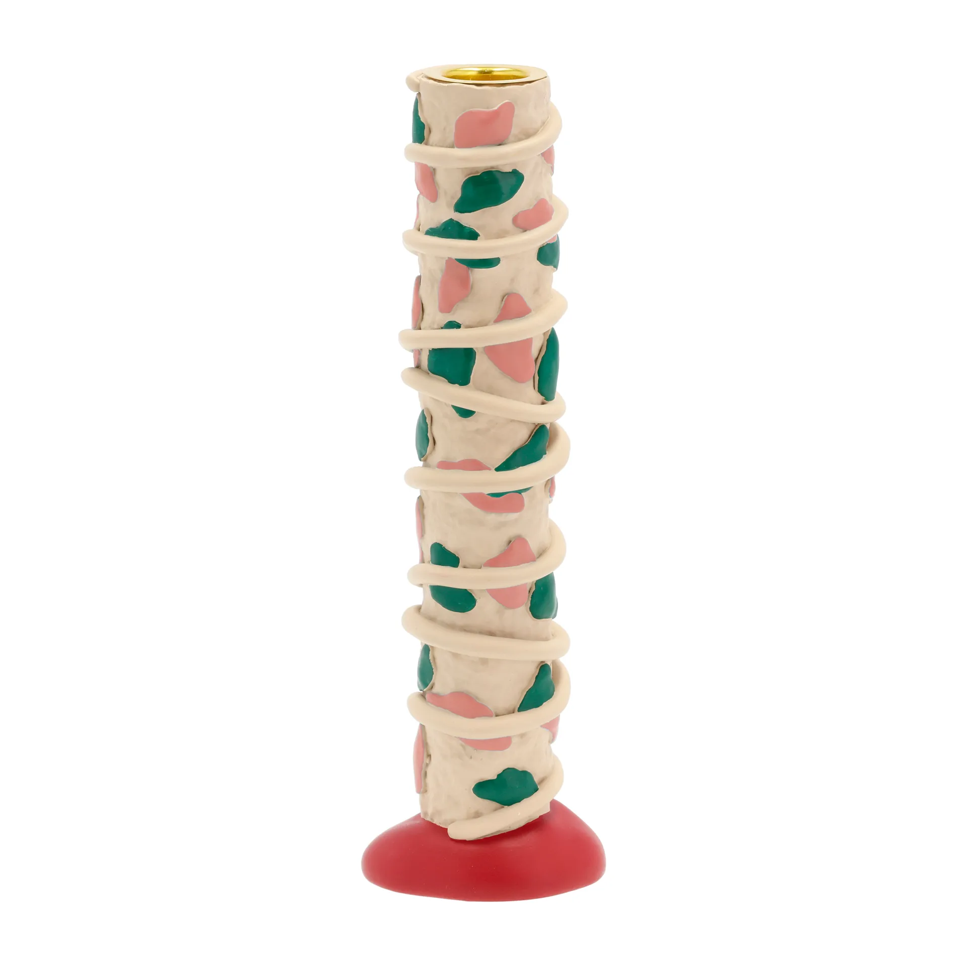 Styles ljusstake fläckar 21 cm, Pink-green Villa Collection