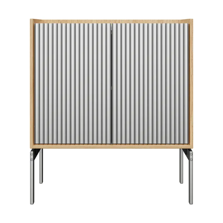 Vipp Cabinet H2 skåp med ben - Light oak-marble, doors - Vipp