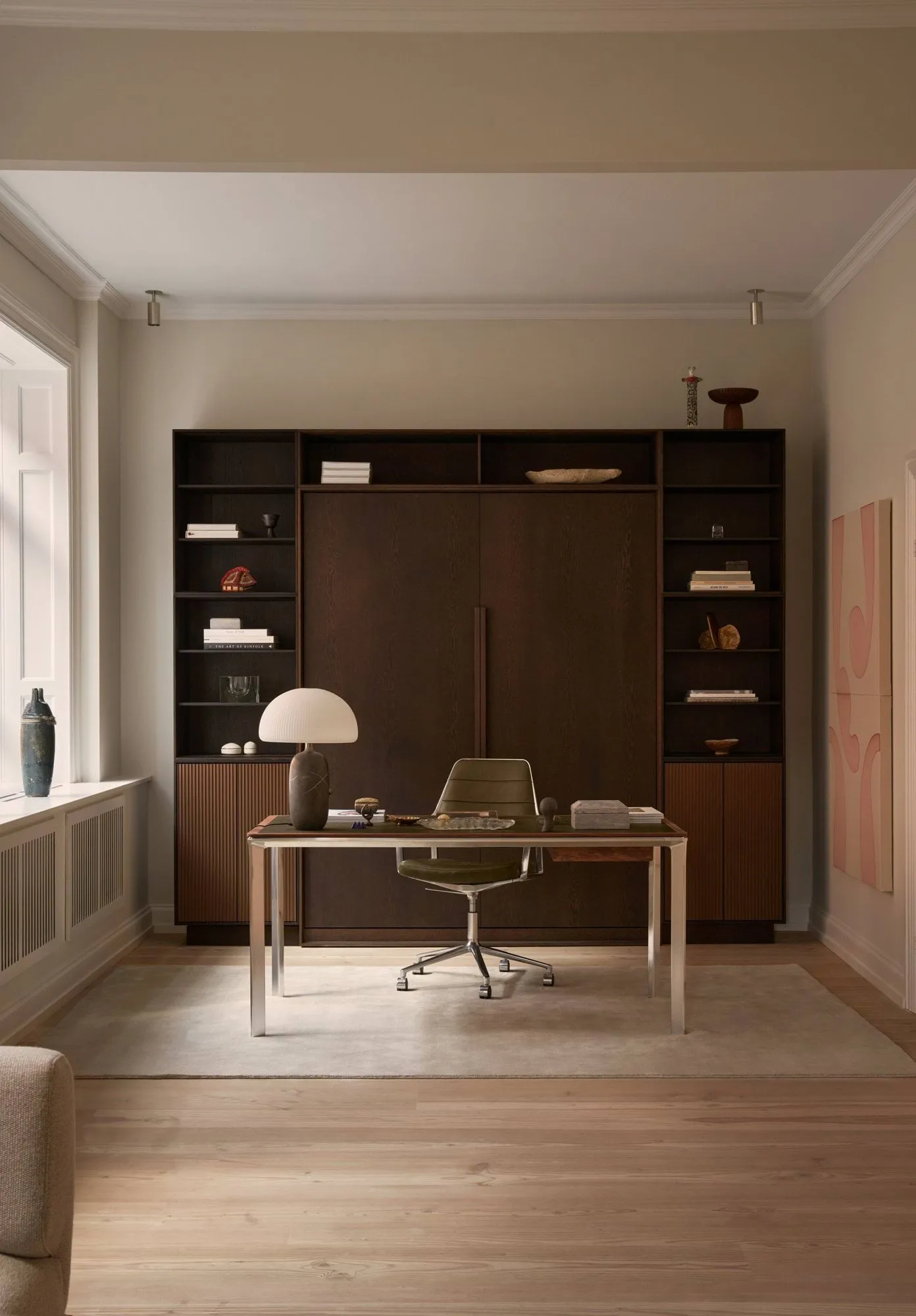 Vipp432 skrivbord, Bosco leather-walnut Vipp