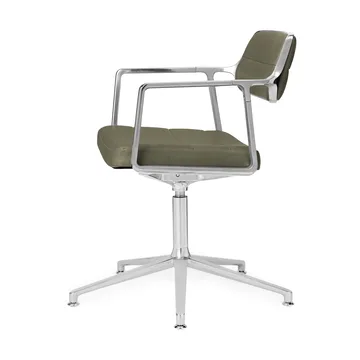 Vipp453+ Swivel kontorsstol - Pol. aluminium-bosco green - Vipp