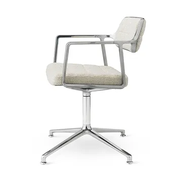 Vipp453 Swivel kontorsstol - Wavy off white-light grey-pol. aluminium - Vipp