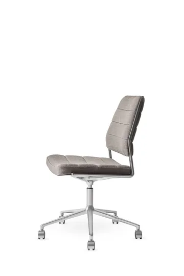 Vipp454+ Swivel chair kontorsstol med hjul - Tenzo-polished aluminium - Vipp