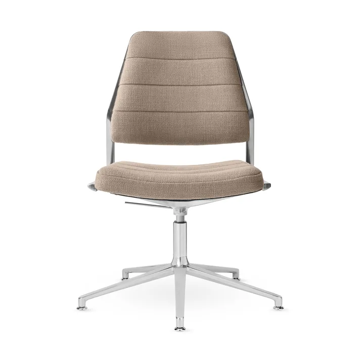 Vipp454+ Swivel chair kontorsstol - Tide dark sand-polished aluminium - Vipp