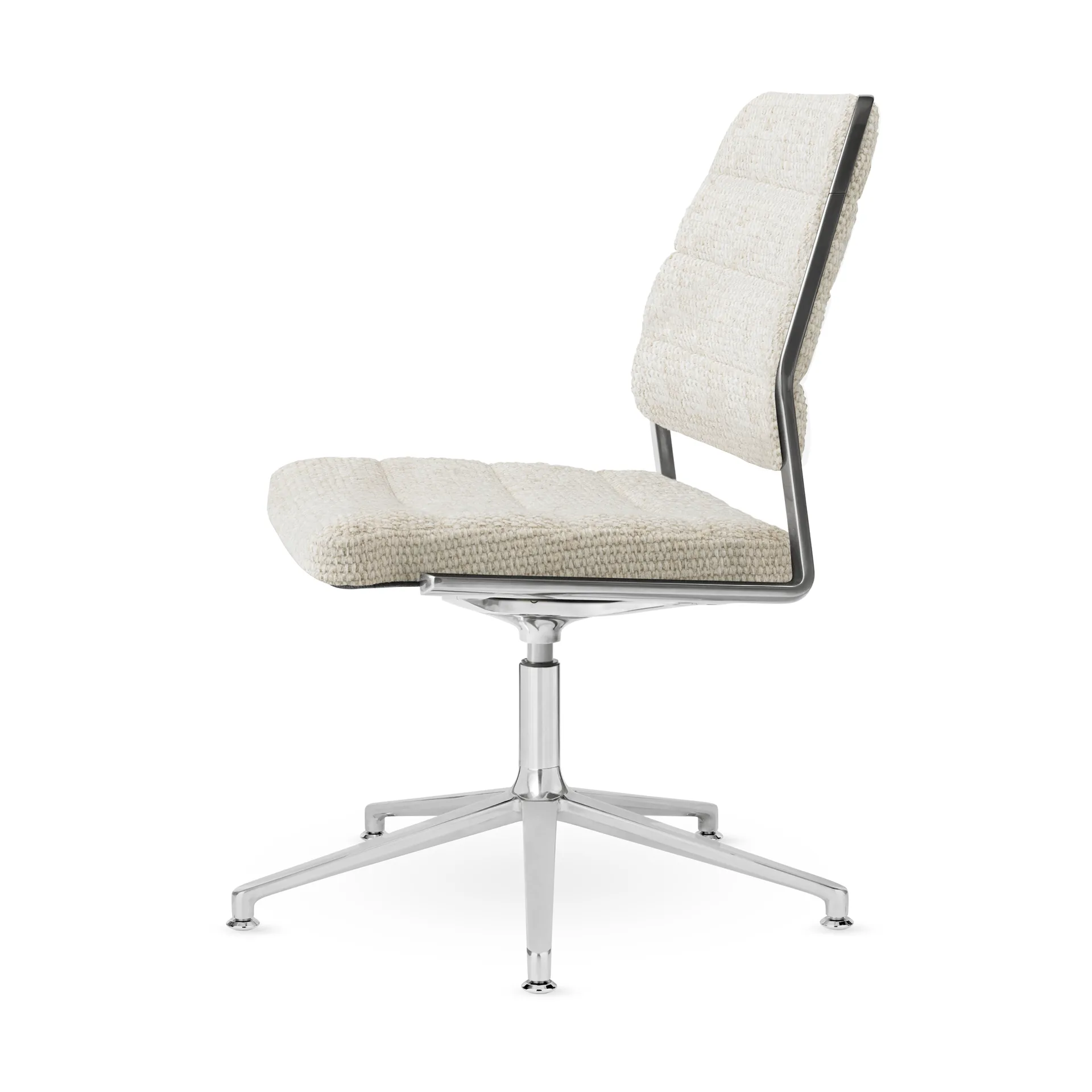 Vipp454+ Swivel chair kontorsstol, Wavy-polished aluminium Vipp