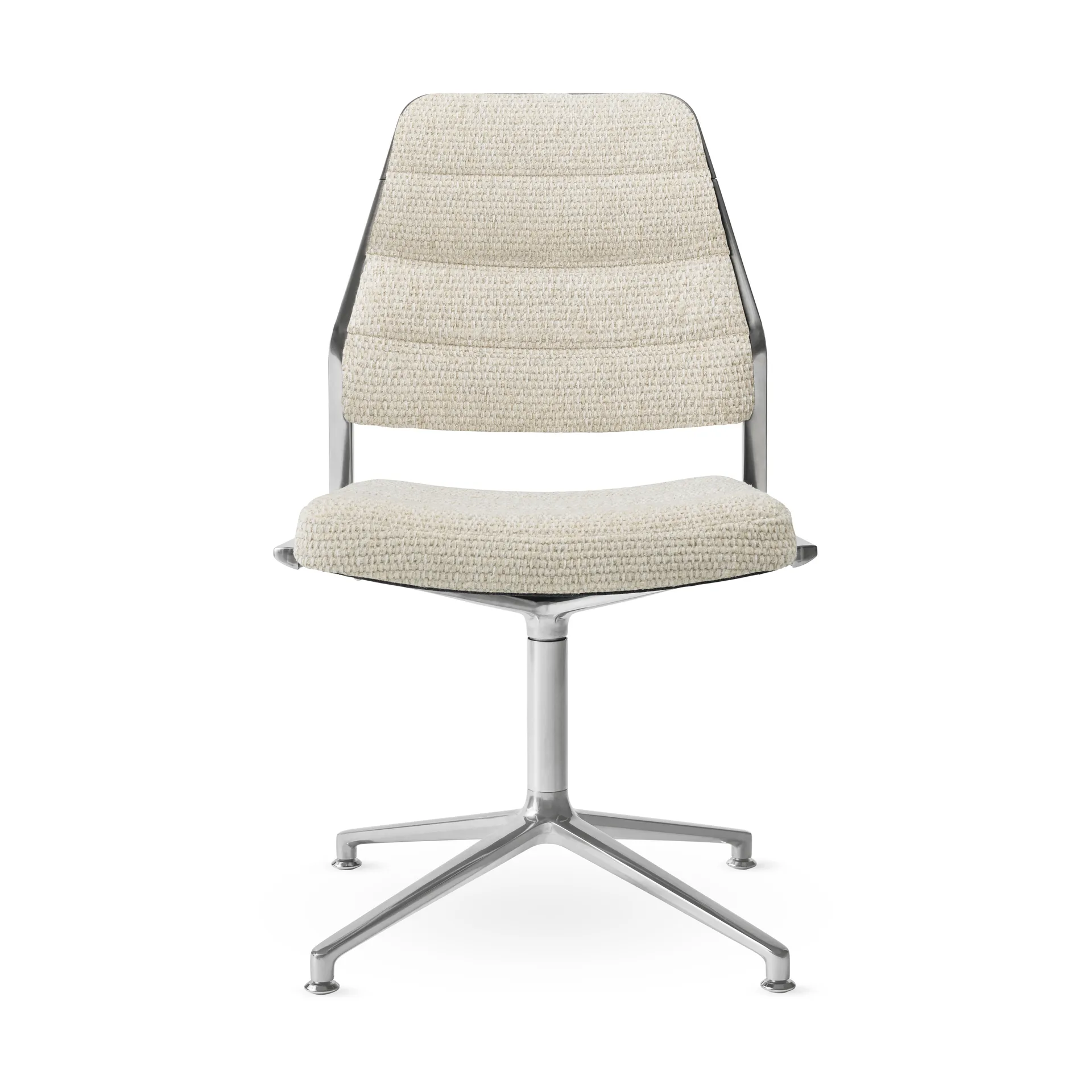 Vipp454 Swivel chair kontorsstol, Wavy-polished aluminium Vipp