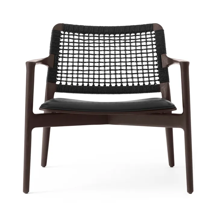 Vipp488 Cabin loungefåtölj - Dark oak-black leather - Vipp