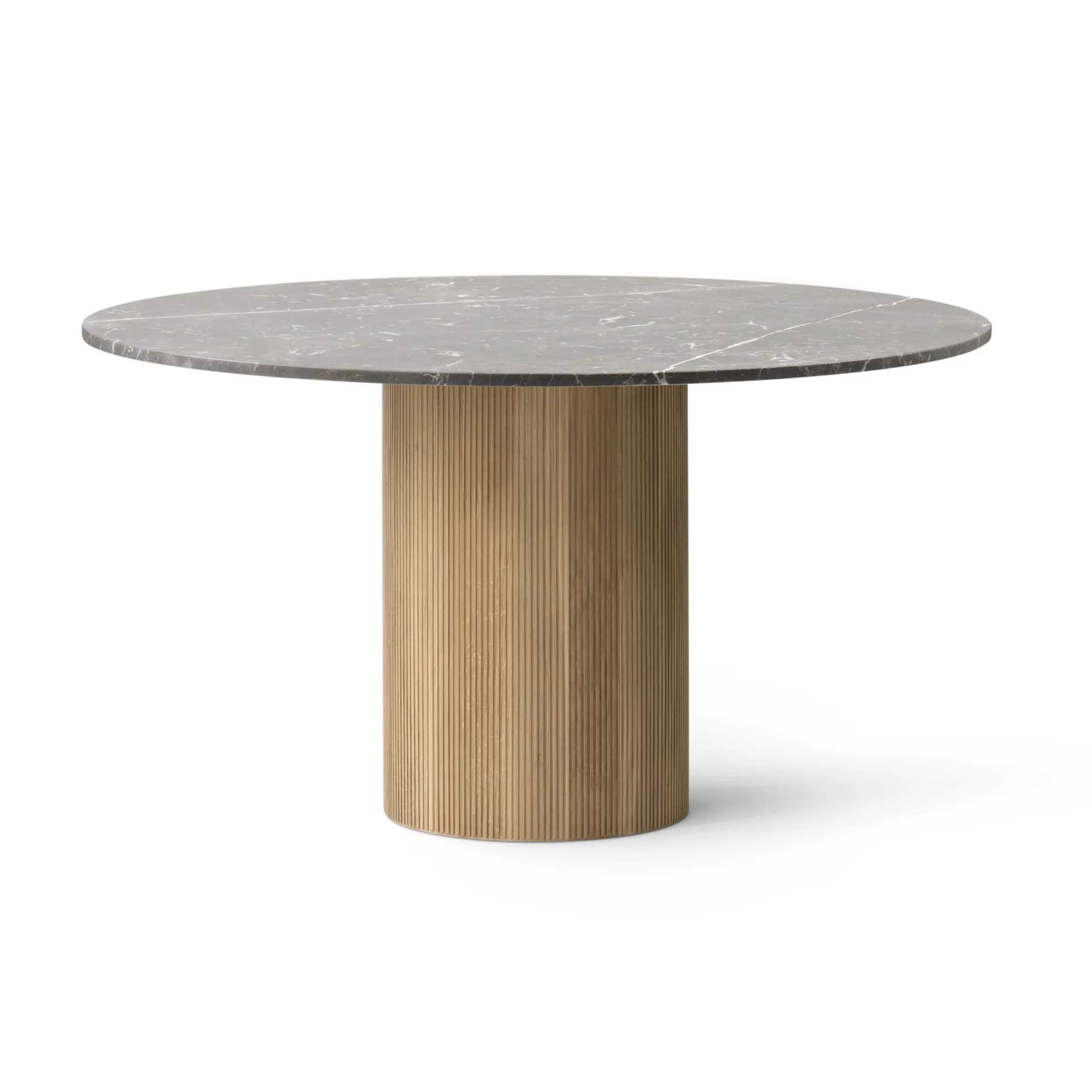Vipp494 Cabin matbord Ø130 cm, Grey marble-light oak Vipp