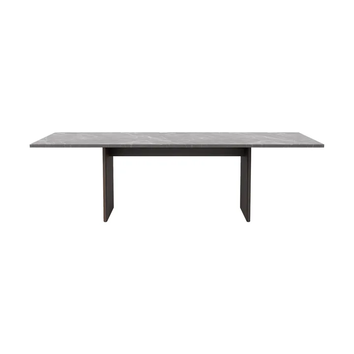 Vipp496 Cabin square bord - Pietra Grey-dark oak, 250x100x74 cm - Vipp