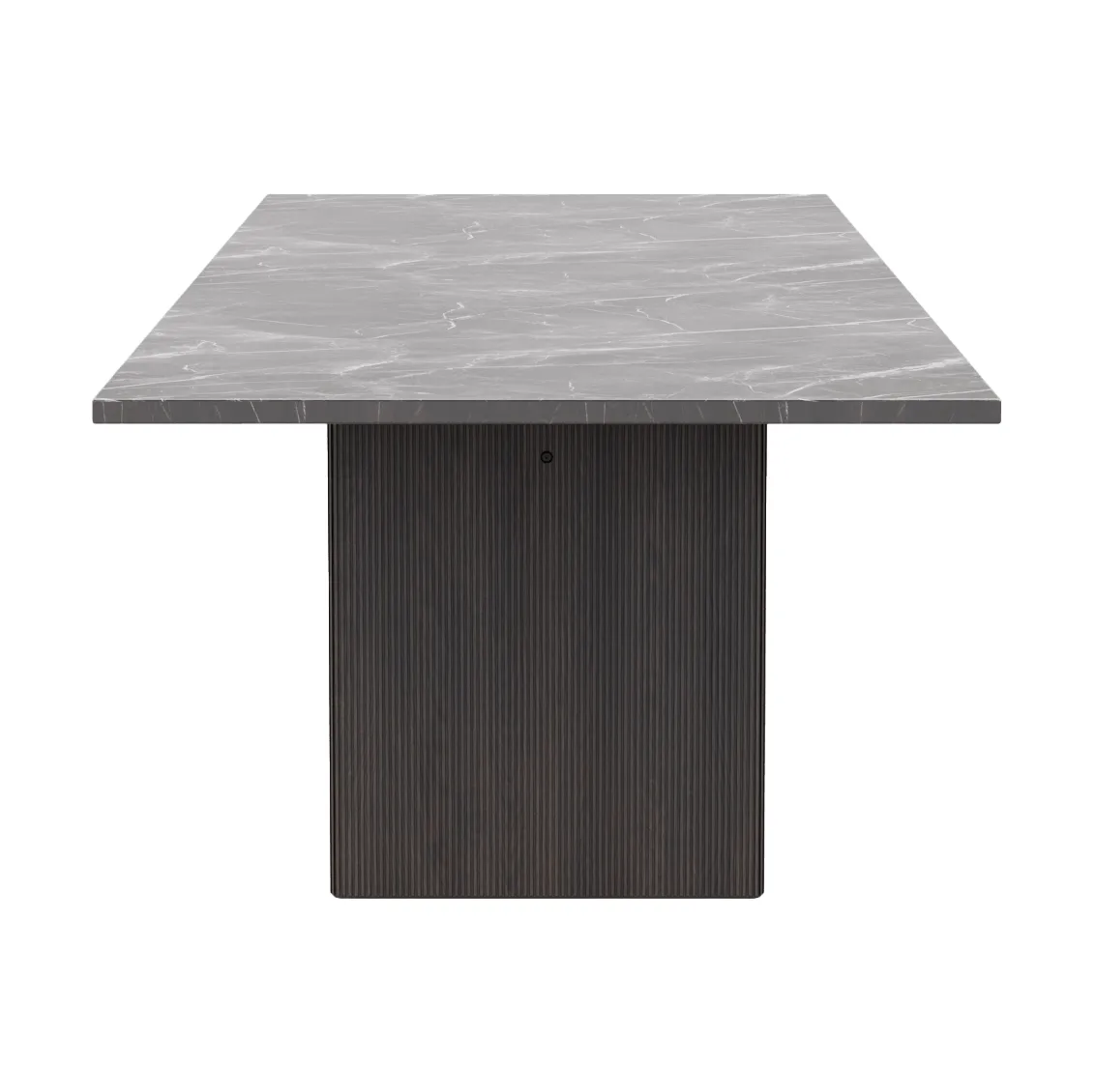 Vipp496 Cabin square bord, Pietra Grey-dark oak, 250x100x74 cm Vipp