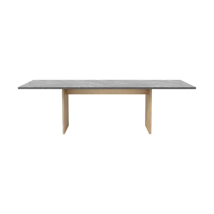 Vipp496 Cabin square bord - Pietra Grey-light oak, 250x100x74 cm - Vipp