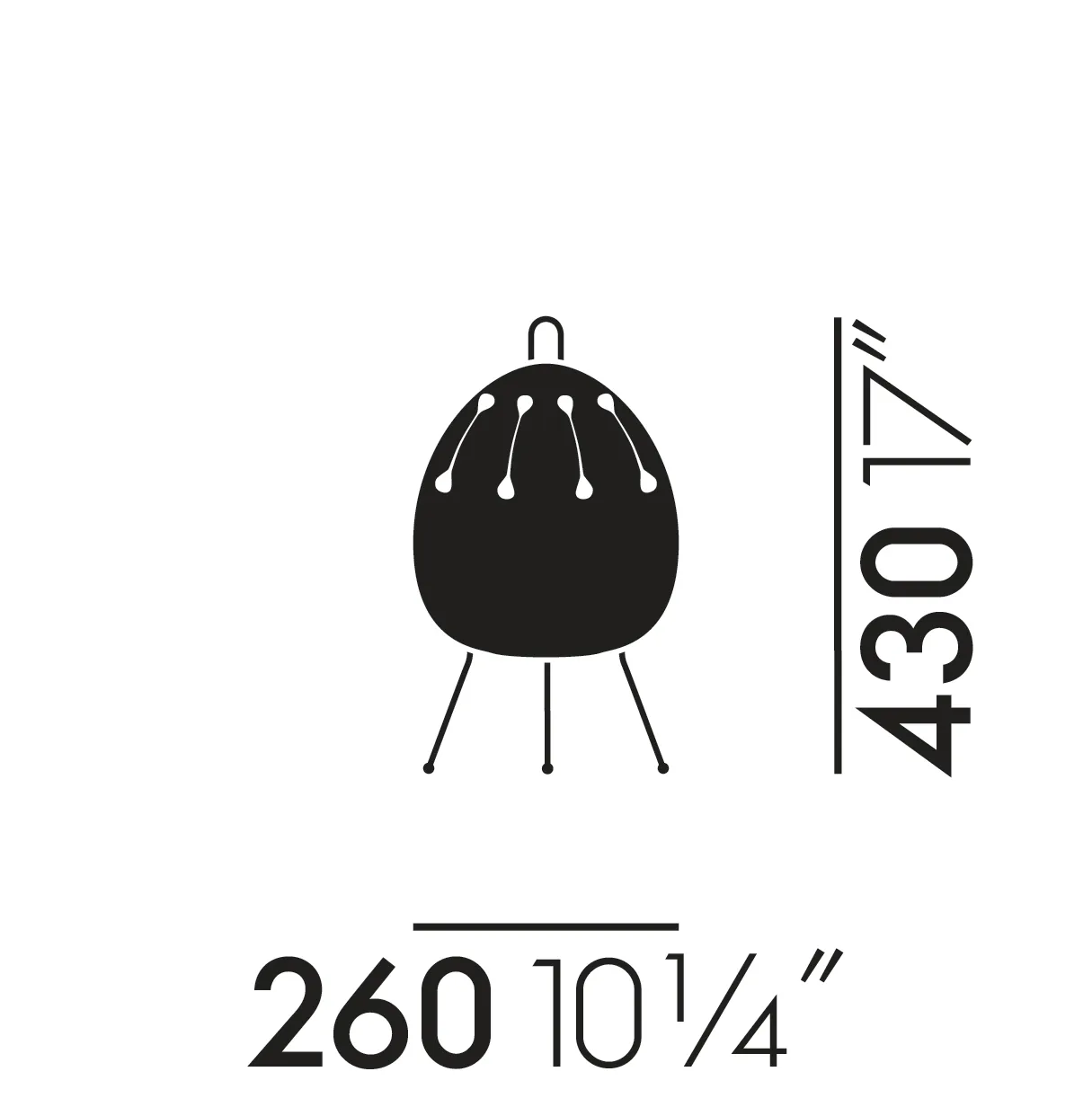 Akari 1AD bordslampa, vit Vitra
