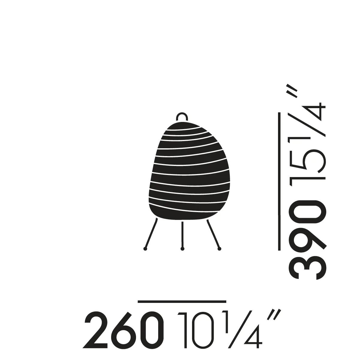 Akari 1N bordslampa, Vit Vitra