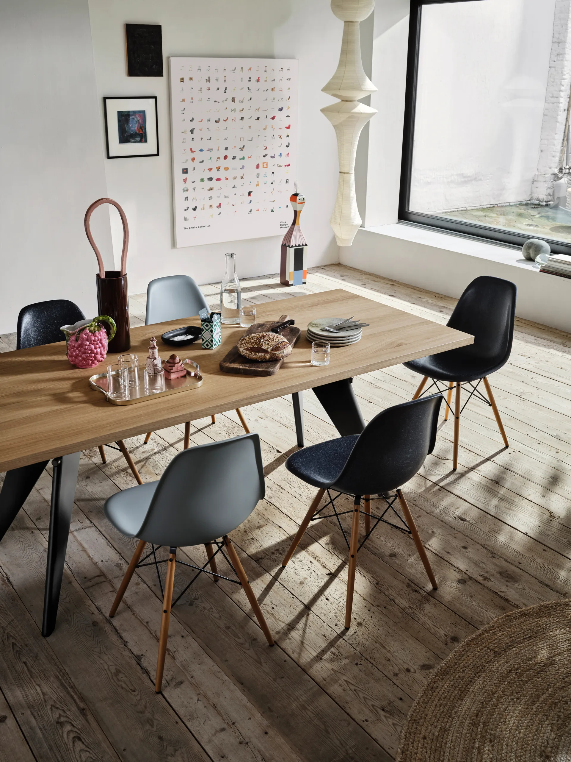 Akari E pendel Ø48 cm, Vit Vitra