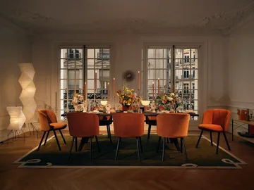 Akari UF4-33N golvlampa 190 cm - Vit - Vitra