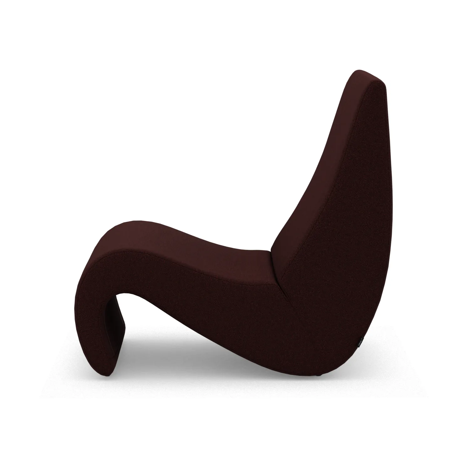 Amoebe fåtölj, Cento dark red melange Vitra