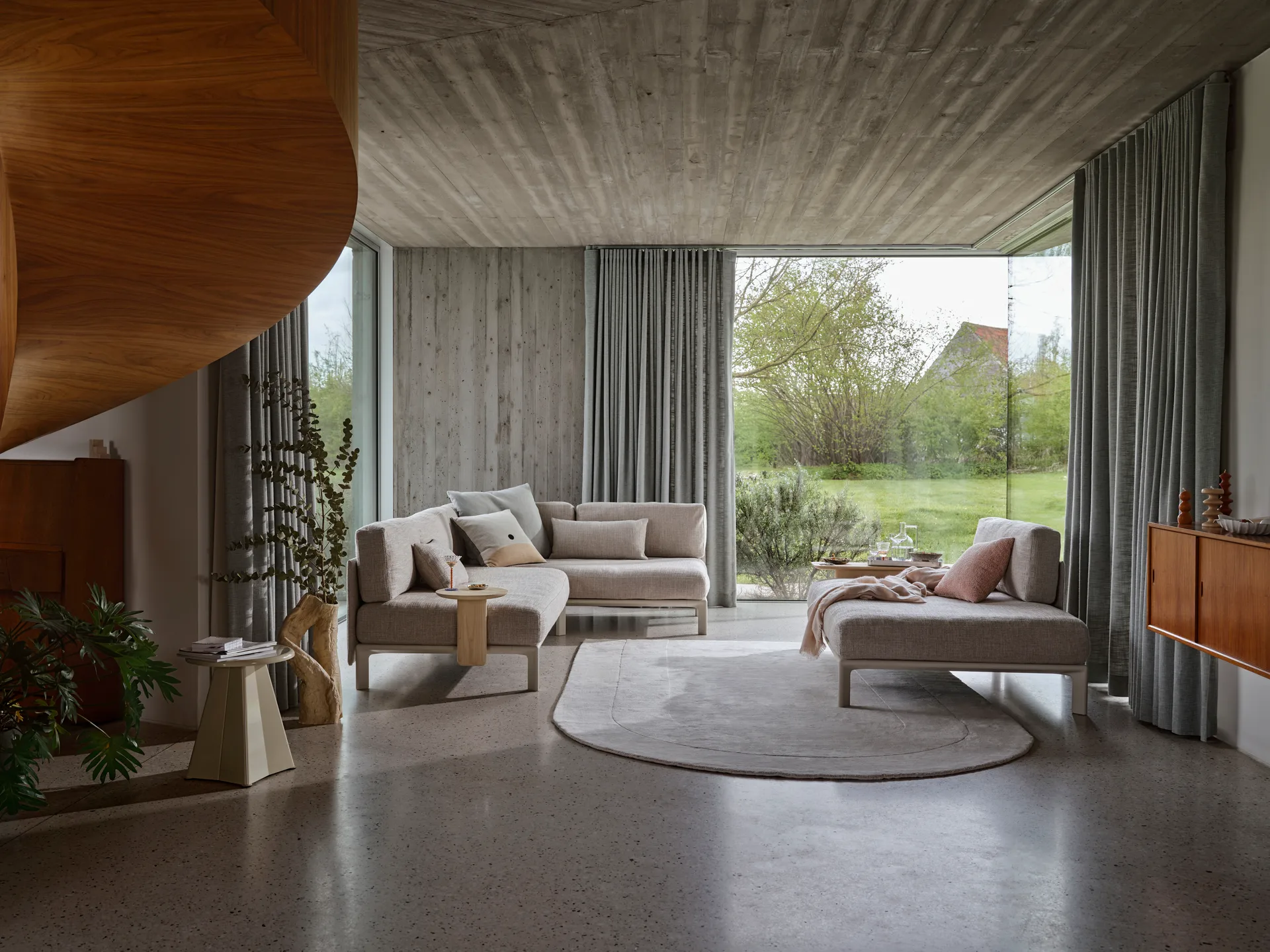 Anagram soft modulsoffa - Nubia 01 Ivory Pearl-chalk Vitra