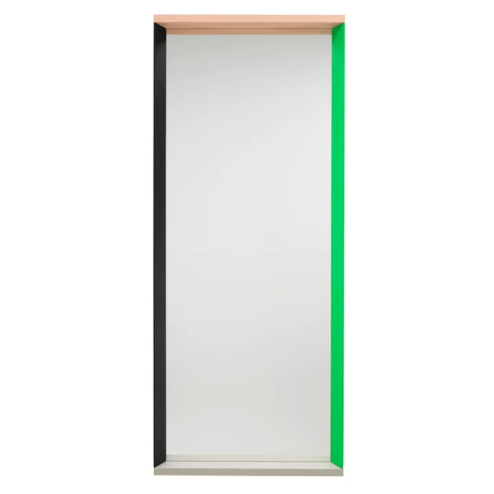 Colour Frame Mirror väggspegel large - Green-pink - Vitra