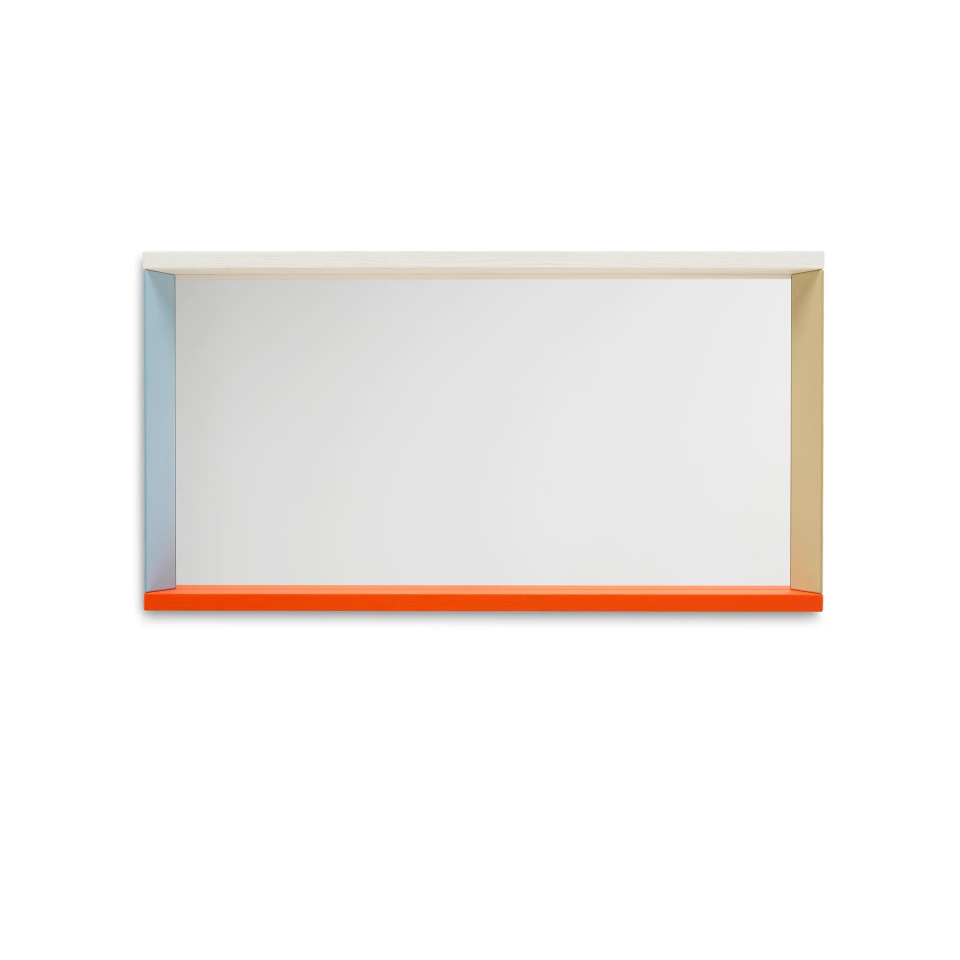 Colour Frame Mirror väggspegel medium, Blue-orange Vitra