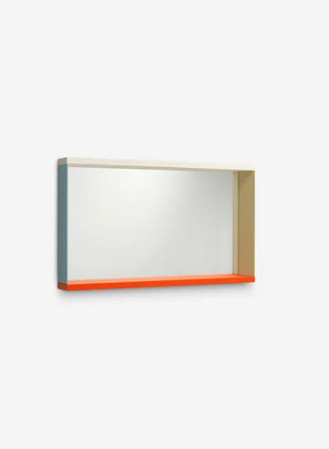 Colour Frame Mirror väggspegel medium - Blue-orange - Vitra