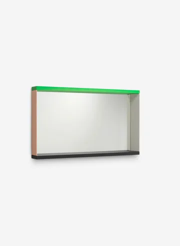 Colour Frame Mirror väggspegel medium - Green-pink - Vitra
