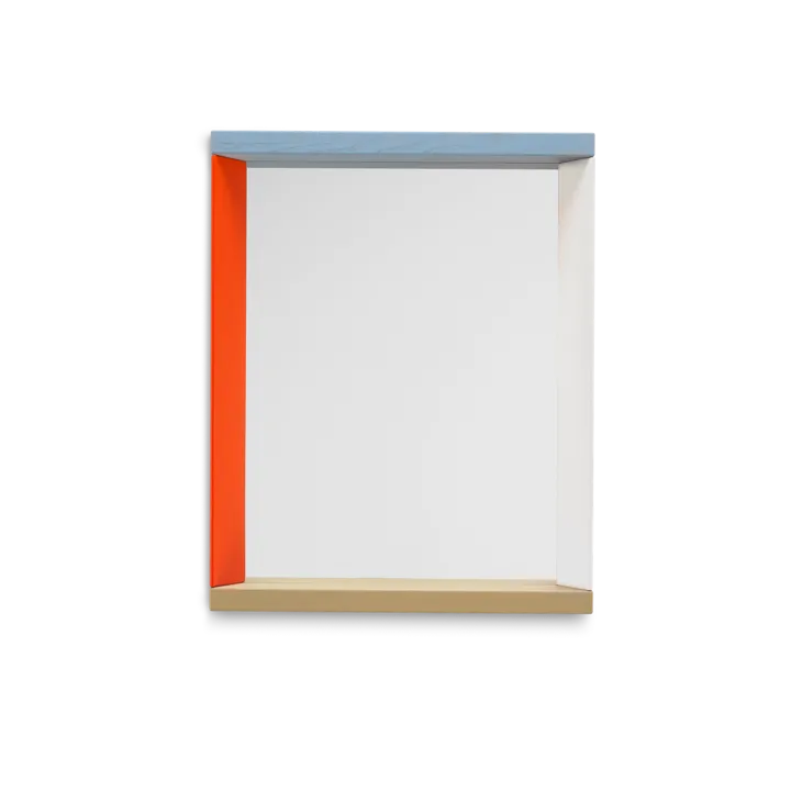Colour Frame Mirror väggspegel small - Blue-orange - Vitra