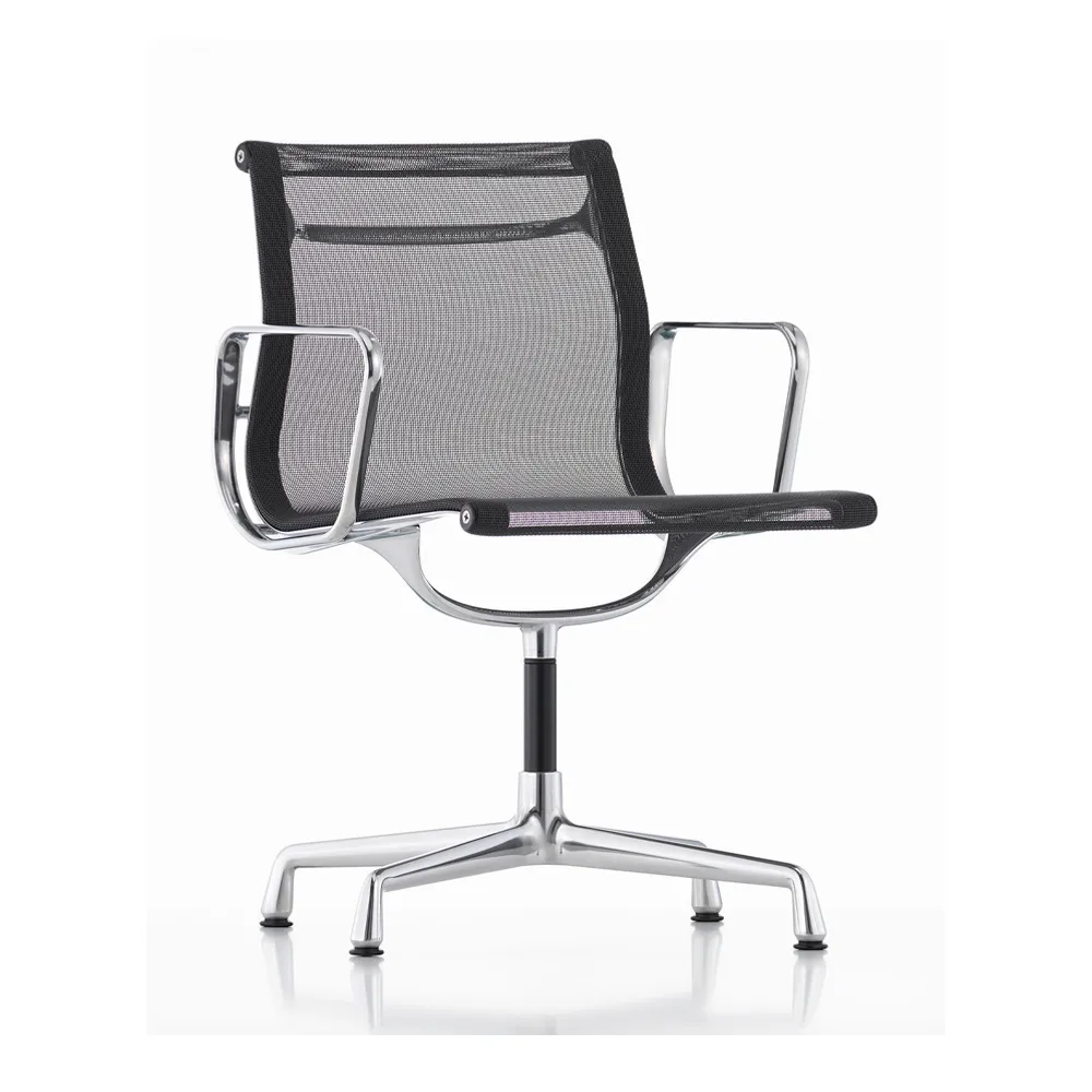 EA 104 karmstol, Netweave-polerad aluminium Vitra
