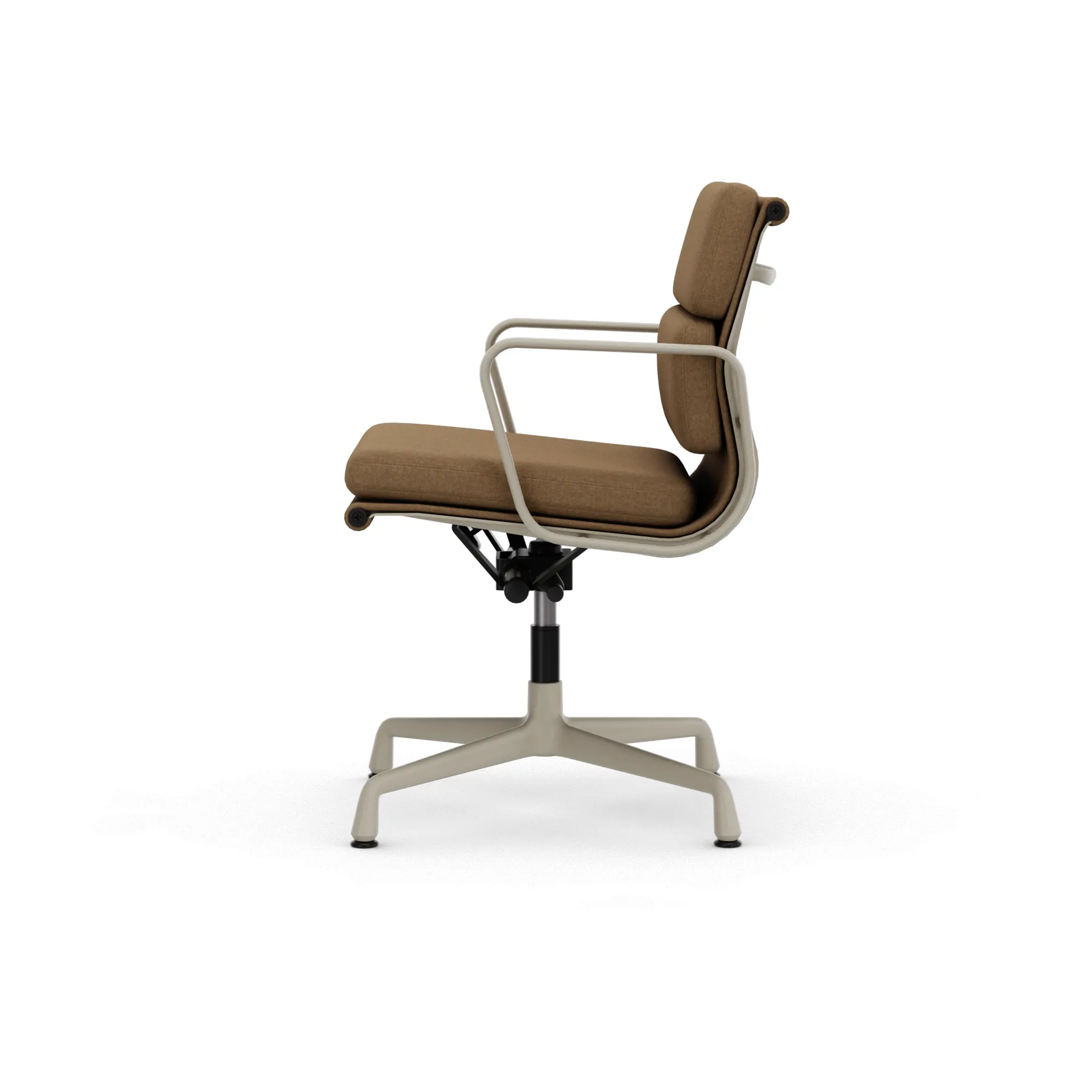 EA 231 Soft Pad Chair kontorsstol felt glides, 13 papyrus-37 chalk powder coated Vitra