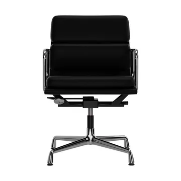 EA 231 Soft Pad Chair kontorsstol felt glides - 66 nero leather L20-chrome - Vitra