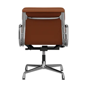 EA 231 Soft Pad Chair kontorsstol felt glides - 97 cognac leather L20-chrome - Vitra