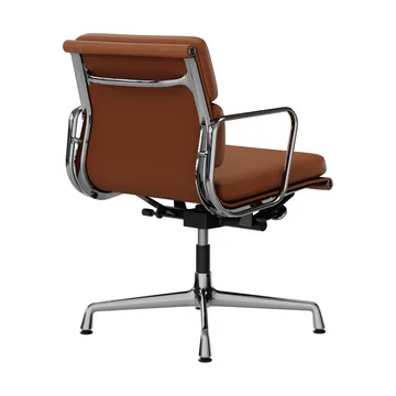 EA 231 Soft Pad Chair kontorsstol felt glides - 97 cognac leather L20-chrome - Vitra