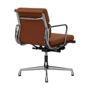 EA 231 Soft Pad Chair kontorsstol felt glides - 97 cognac leather L50-chrome - Vitra