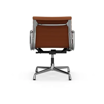 EA132 Aluminium Chair kontorsstol felt glides - 97 cognac leather L20-polished - Vitra