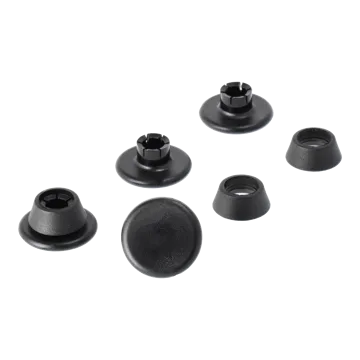 Eames Chair DSR/DAR stålstativ golvskydd 4-pack - Utan filt (för mjuka underlag) - Vitra