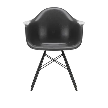 Eames Fiberglass Armchair DAW karmstol - Elephant hide grey-black maple - Vitra