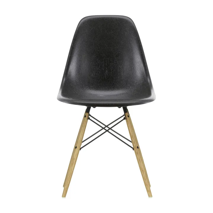 Eames Fiberglass Chairs DSW stol - elephant hide grey, askben - Vitra